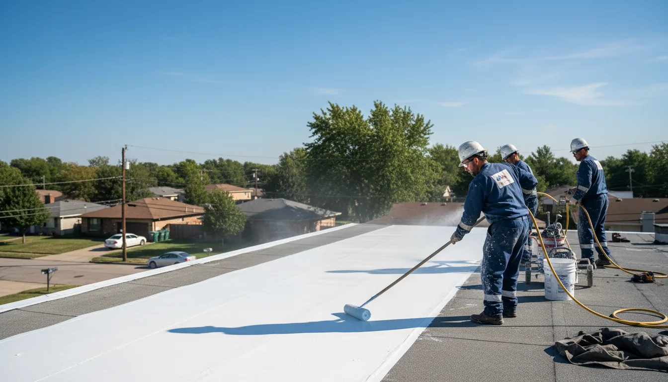 Commercial roof coating in Savanna, IL near me